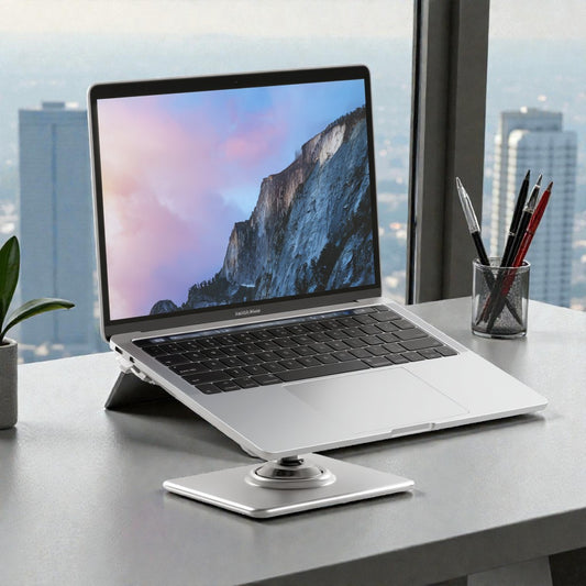 Nexus 360° Rotatable Aluminum Laptop Stand - Ergonomic Height Adjustable
